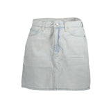 Calvin Klein Azzurro Cotton Women Skirt