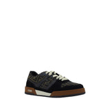 Fendi Multicolor Fabric Low Top Sneakers