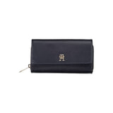 Tommy Hilfiger Blue Polyurethane Women Wallet