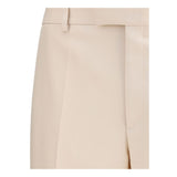 Valentino Beige Fleece Wool Dress Pants