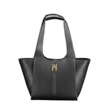 Tommy Hilfiger Black Polyurethane Women Handbag