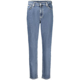 Calvin Klein Blue Cotton Women's Mom Jean