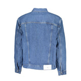 Calvin Klein Blu Cotton Men Jacket