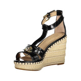 Ralph Lauren Black Leather Women Sandal