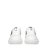 Versace White Leather Low Top Sneakers