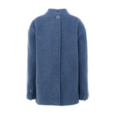 Gucci Light Blue Wool Coat