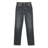 Gucci Gray Cotton Relaxed Fit Jeans