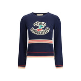 Valentino Blue Cotton Sweatshirt