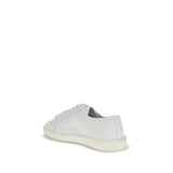 Saint Laurent White Calf Leather Bos Taurus Low Top Sneakers