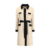 Valentino Beige Fleece Wool Coat