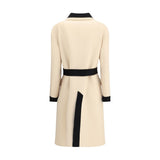 Valentino Beige Fleece Wool Coat