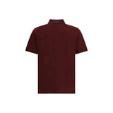 Alexander McQueen Bordeaux Cotton Polo Shirt