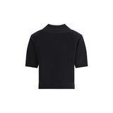 Givenchy Black Wool Polo Shirt