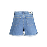 Calvin Klein Azzurro Cotton Women Short