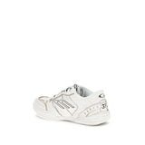 Balenciaga White Calf Leather Bos Taurus Athletic Sneakers