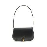 Saint Laurent Black Calf Leather Bos Taurus Shoulder Bag