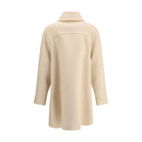 Valentino Beige Fleece Wool Coat