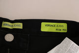 Versace Jeans Couture Dark Black Dora Slim Fit Denim Pants