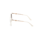 Guess White Resin Sunglasses