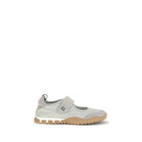 Miu Miu Gray Recycled Polyamide Ballet Flats