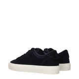 Moncler Blue Leather Low Top Sneakers