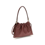 Fendi Bordeaux Calf Leather Bos Taurus Shoulder Bag