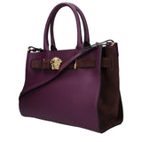 Versace Purple Leather Handbag