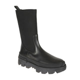 Moncler Black Calfskin Ankle Boots