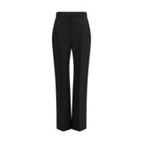 Alexander McQueen Black Cotton Dress Pants