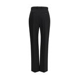 Alexander McQueen Black Cotton Dress Pants