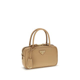 Prada Beige Calf Leather Bos Taurus Handbag