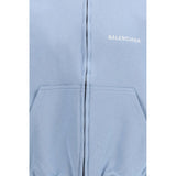 Balenciaga Blue Cotton Sweatshirt