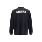 Balenciaga Black Cotton Sweatshirt