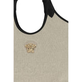 Versace Beige Cotton Shoulder Bag