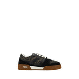Fendi Brown Rubber Low Top Sneakers