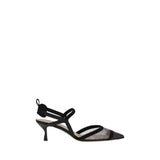 Fendi Black Calf Leather Bos Taurus Pumps