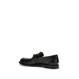 Gucci Black Calf Leather Bos Taurus Slip-On Loafers