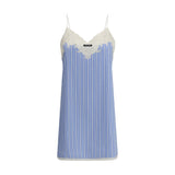 Miu Miu Blue Cotton Casual Dress