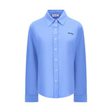 Miu Miu Blue Cotton Dress Shirt
