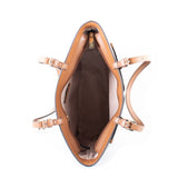 Michael Kors Brown Canvas Shoulder Bag