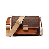 Michael Kors Brown Canvas Crossbody Bag