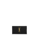 Saint Laurent Black Calf Leather Bos Taurus Wallet