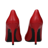 Versace Red Leather High Heel Pumps