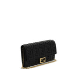 Fendi Black Lamb Ovis Aries Aries Wallet