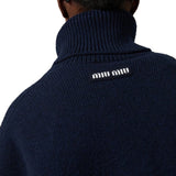 Miu Miu Blue Cashmere Turtleneck