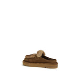 Fendi Brown Lamb Ovis Aries Aries Mules