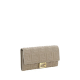 Fendi Gray Lamb Ovis Aries Aries Wallet