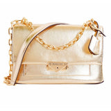 Michael Kors Gold Leather Shoulder Bag
