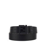 Fendi Black Calf Leather Bos Taurus Regular Belt