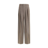 Saint Laurent Beige Wool Casual Pants